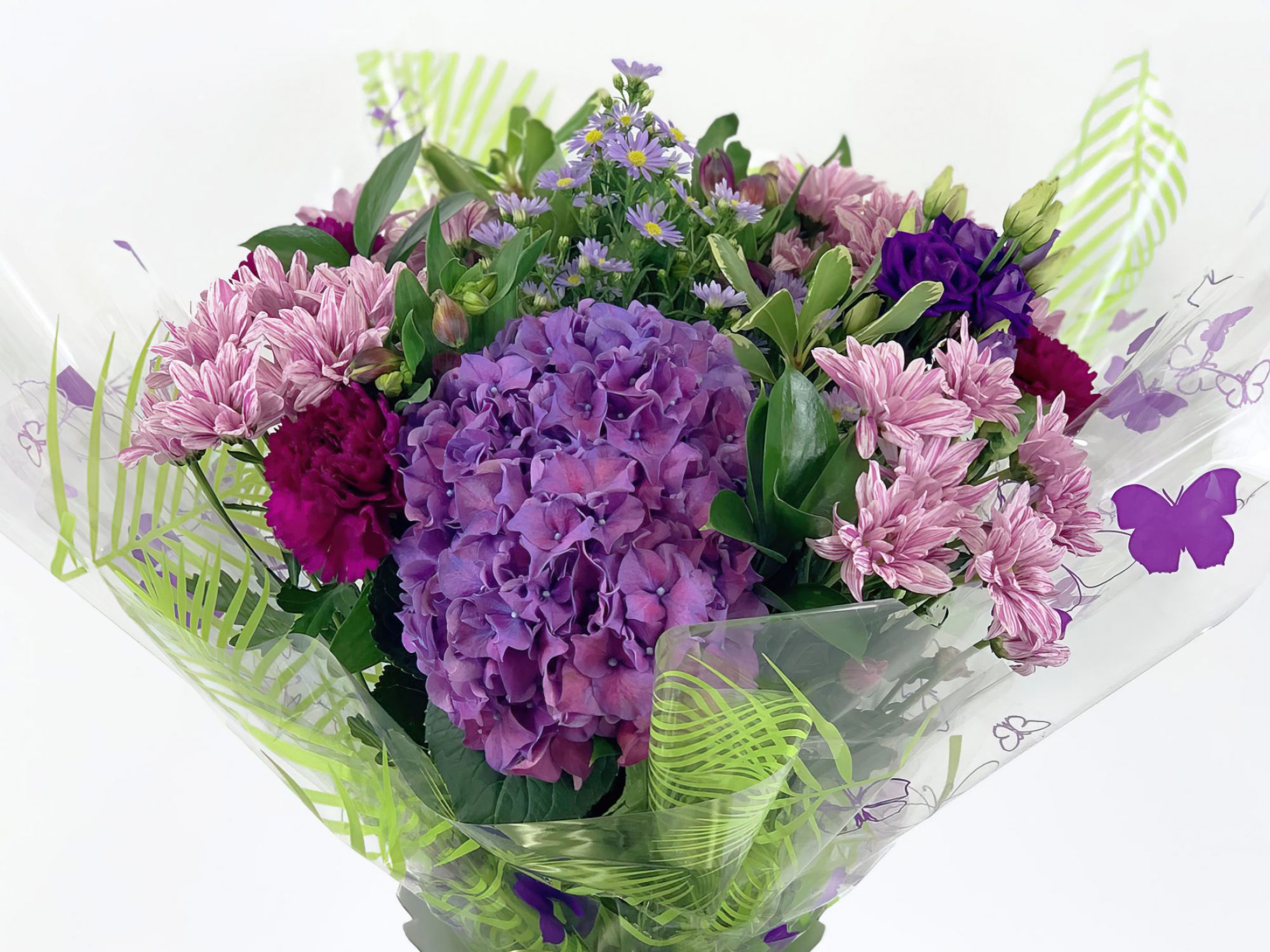 Aqua Handtied Flowers