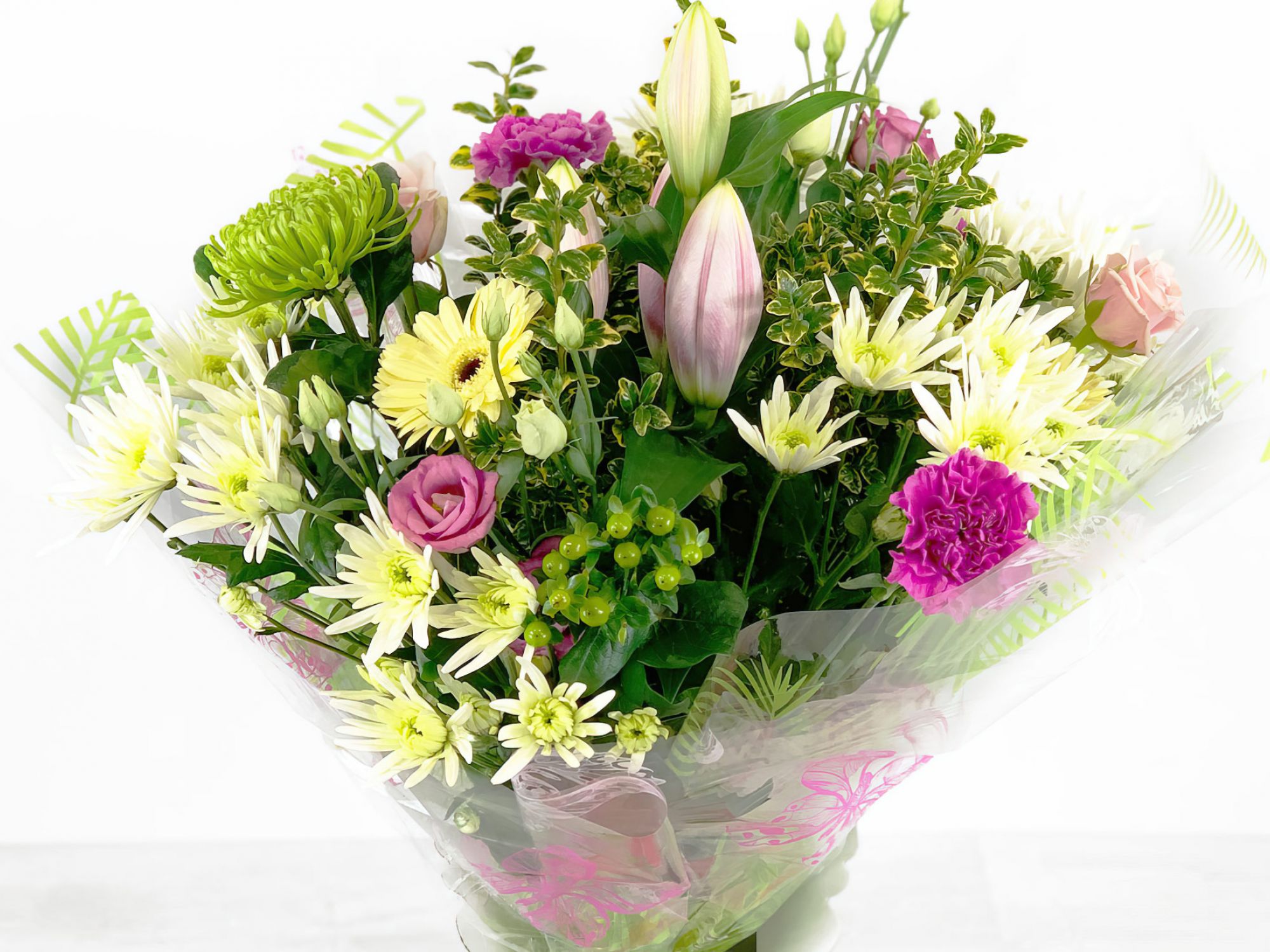 Aqua Handtied Flowers