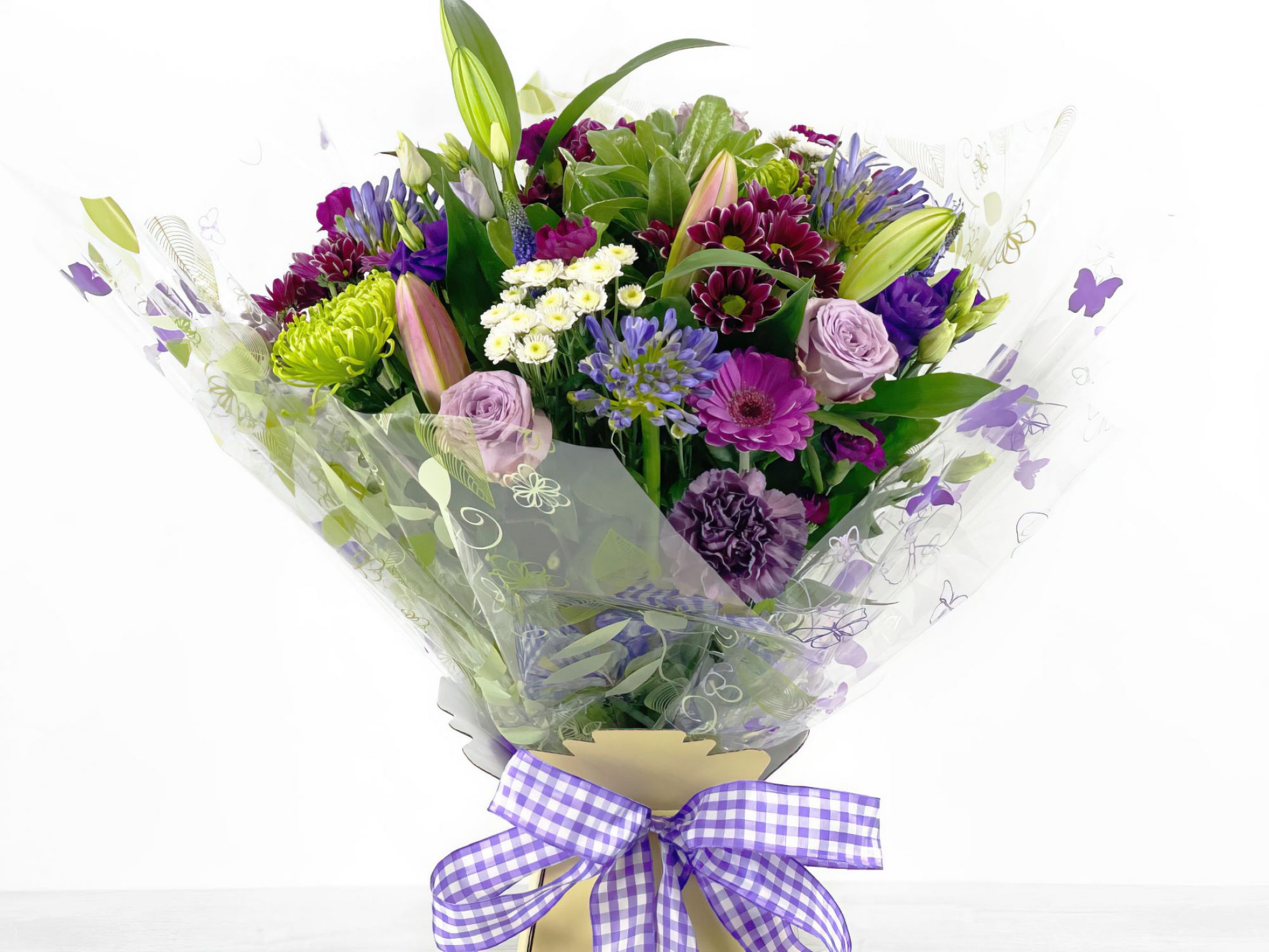 Aqua Handtied Flowers