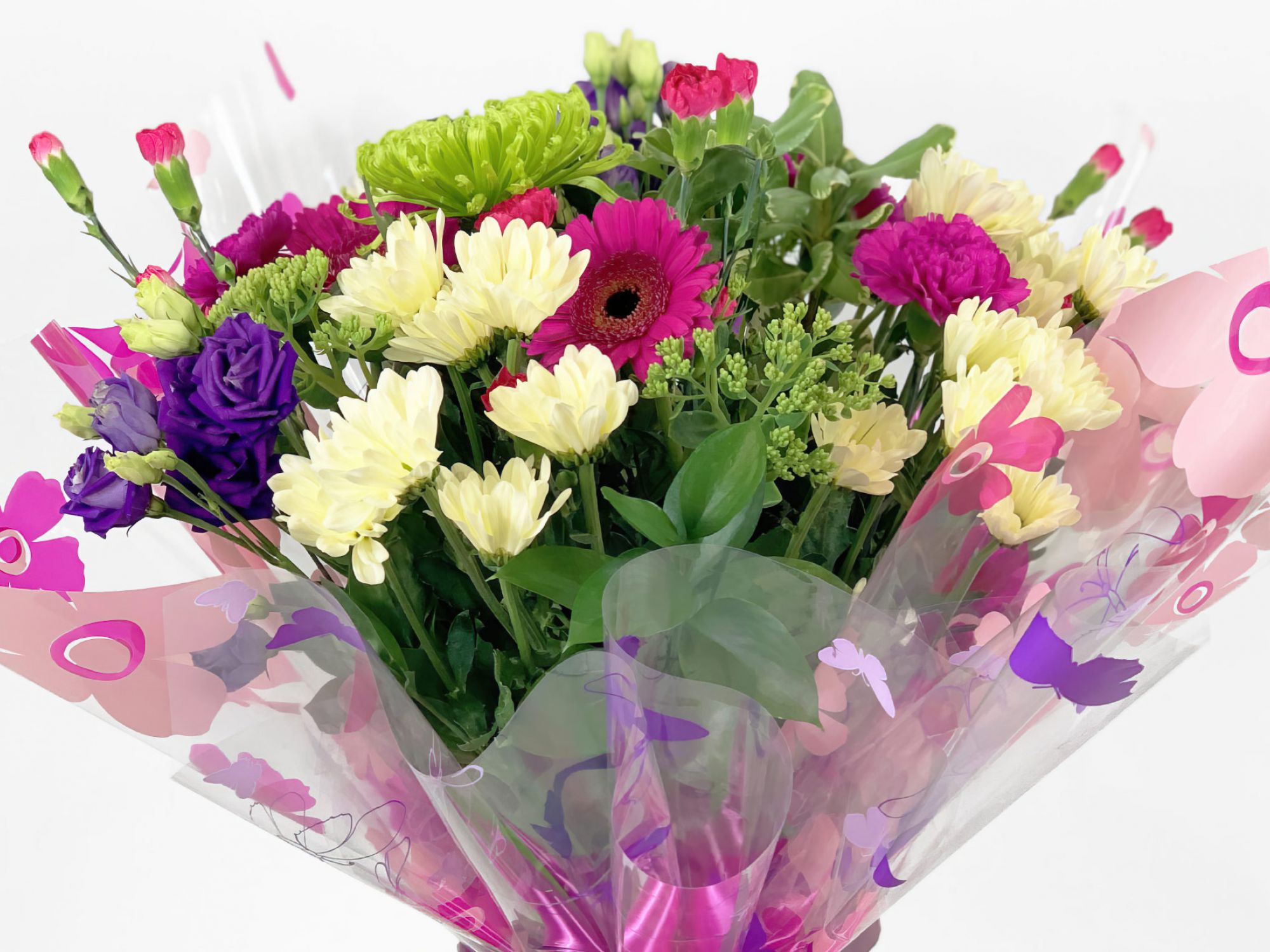 Aqua Handtied Flowers