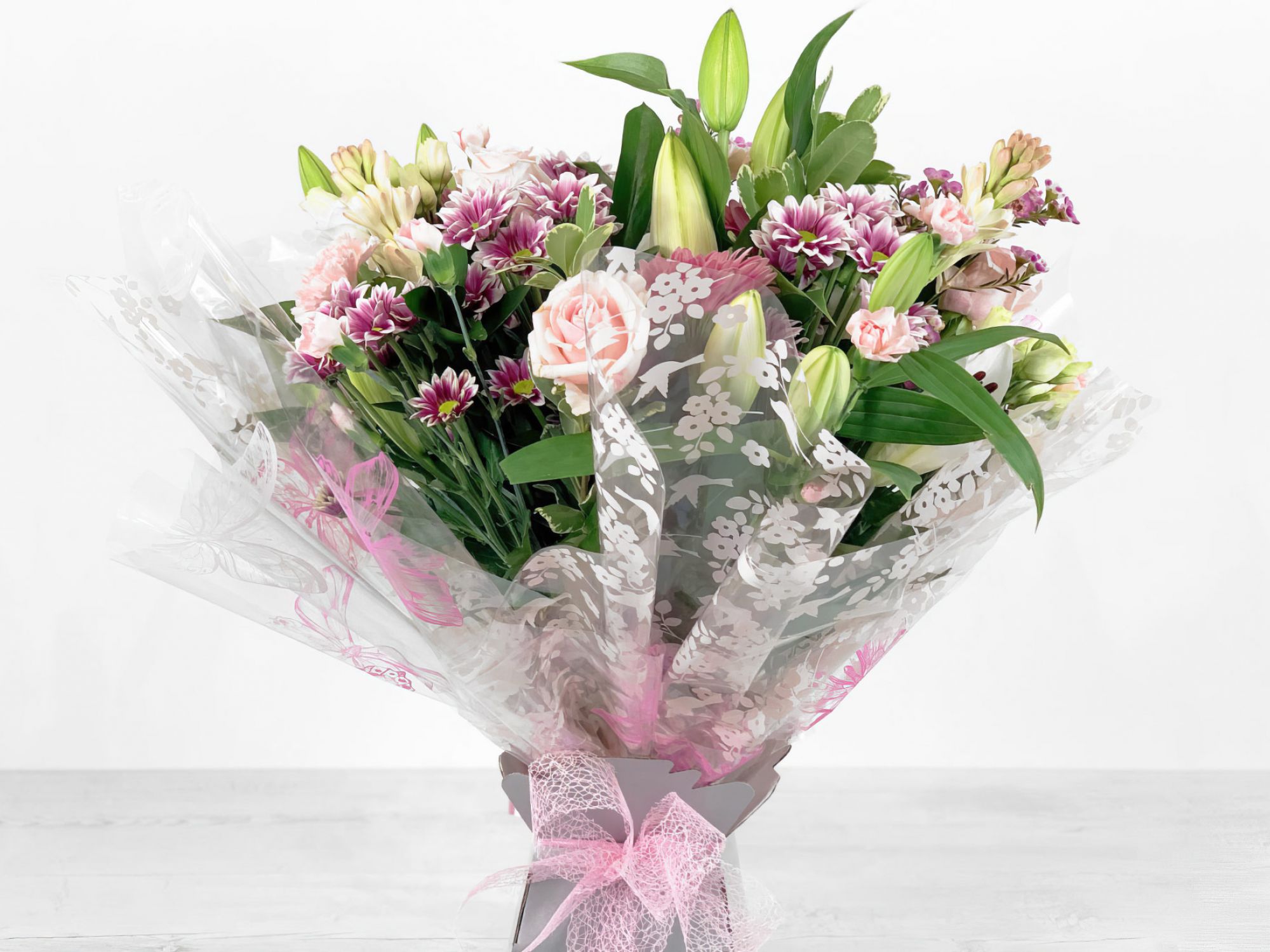 Aqua Handtied Flowers