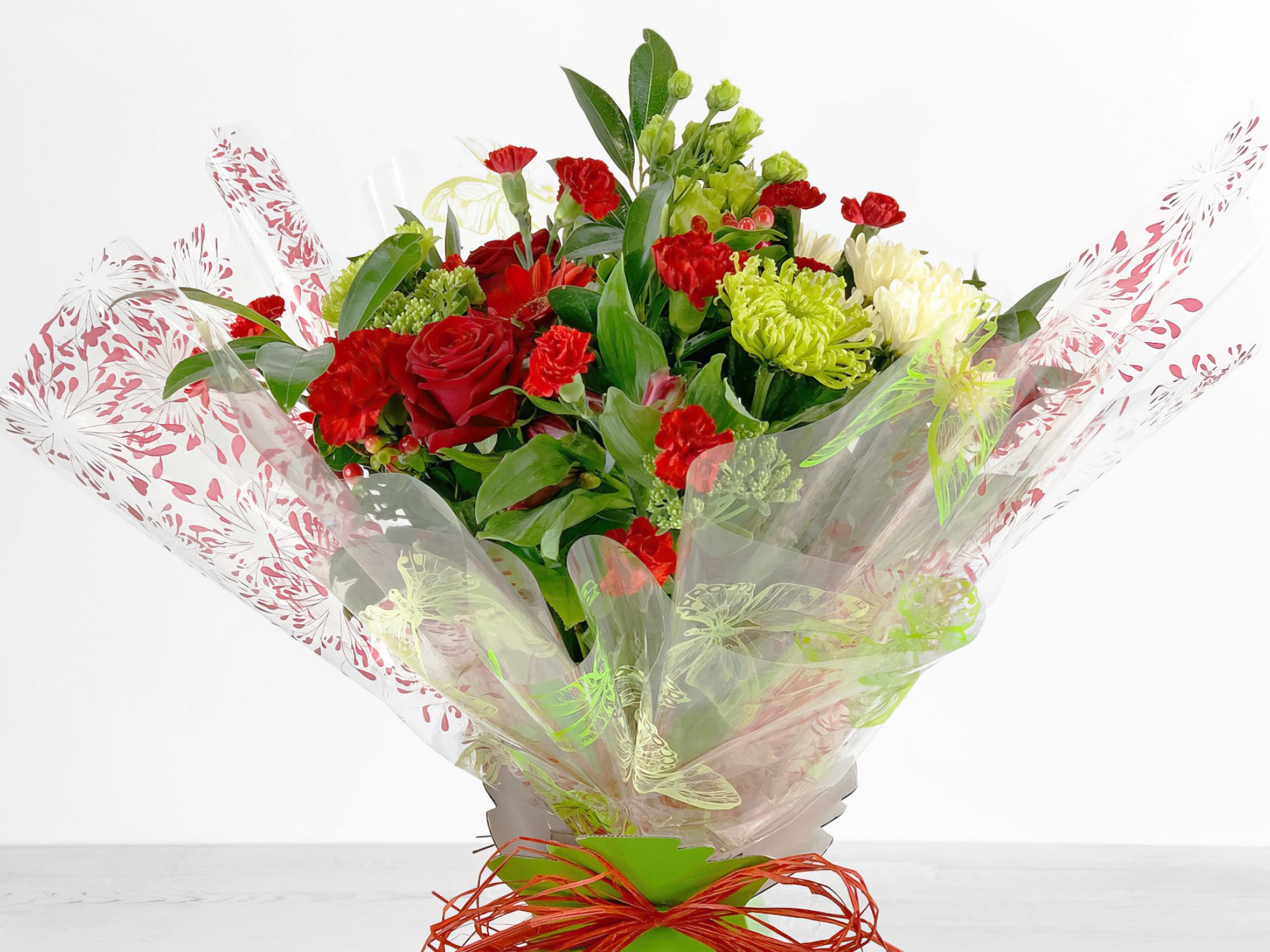 Aqua Handtied Flowers