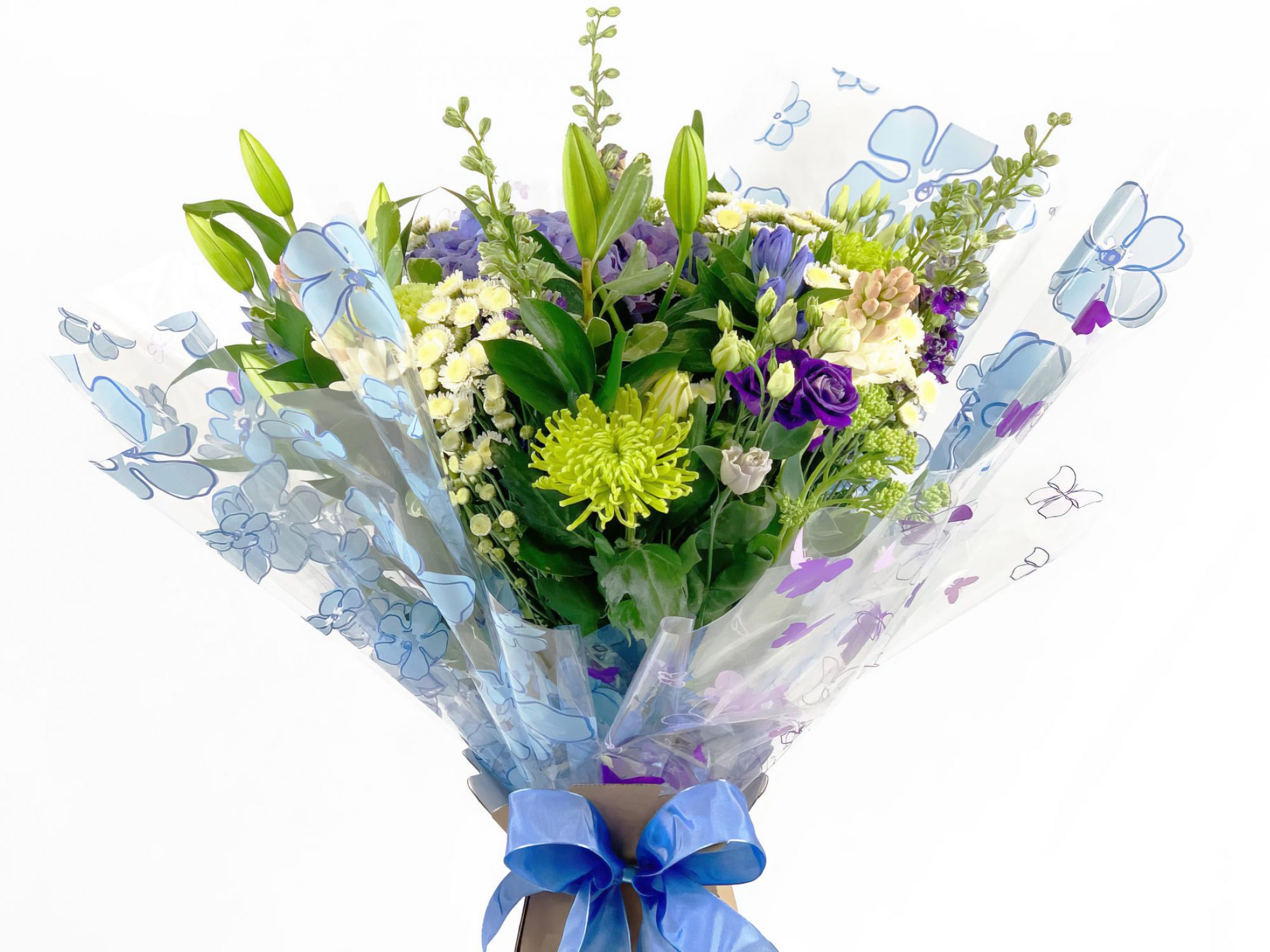 Aqua Handtied Flowers