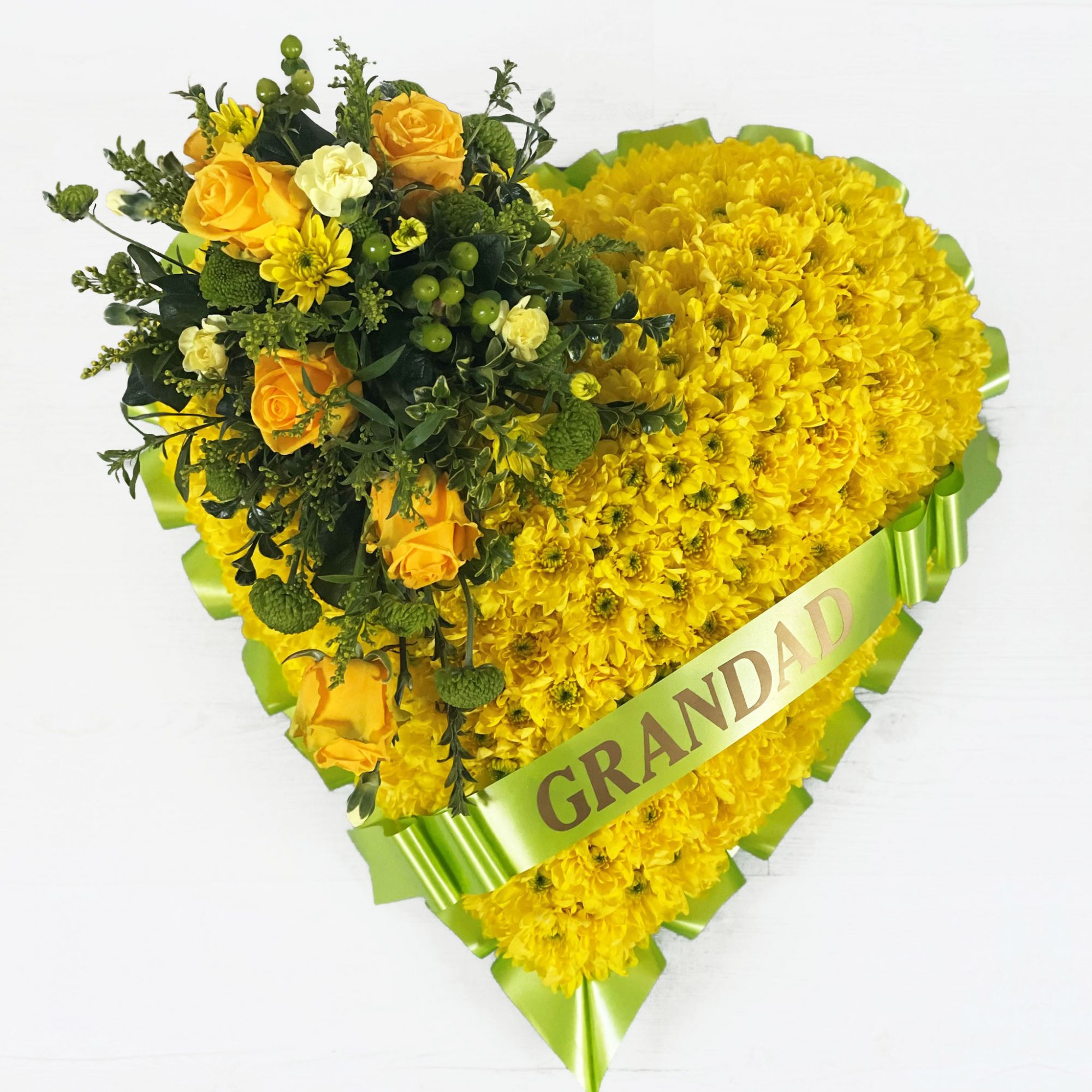 Blocked Open Heart Floral Tribute