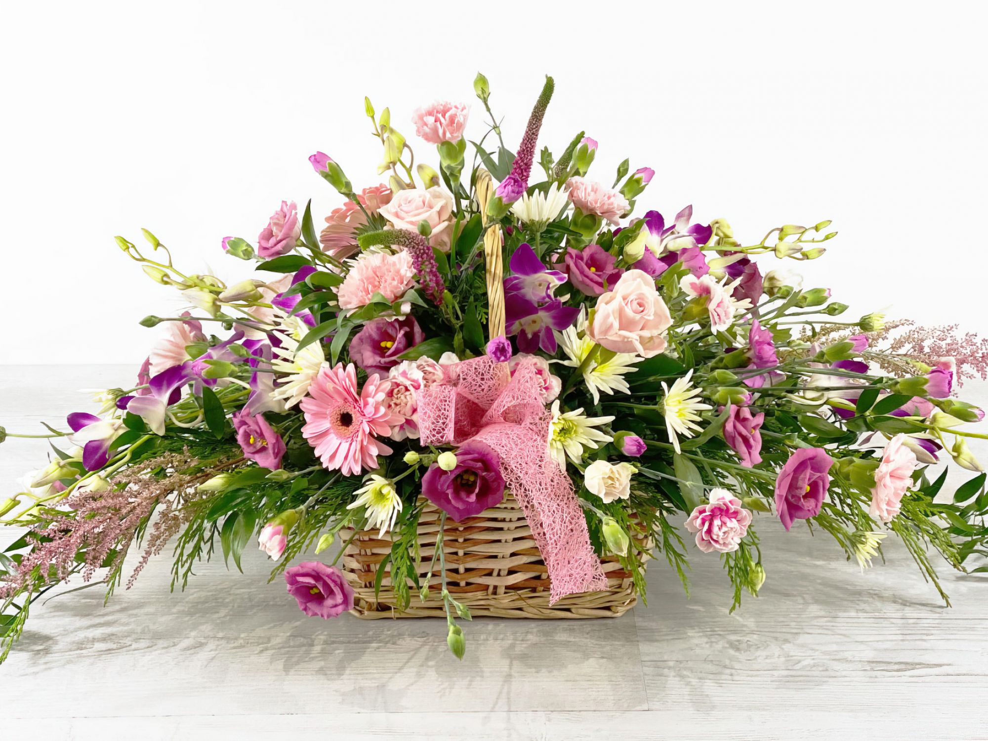 Through Basket Floral Arrangement
