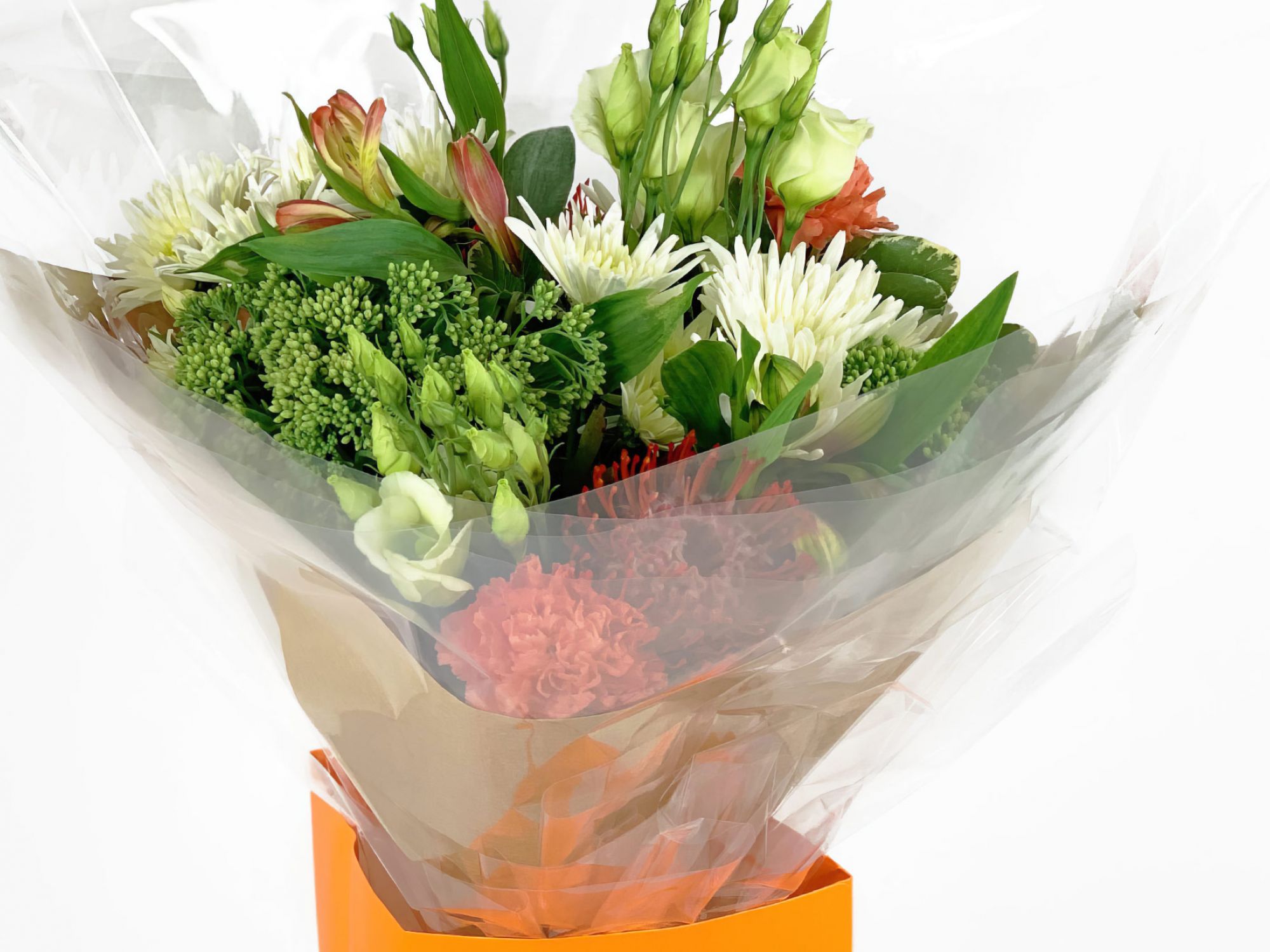 Handtied Flowers in a Gift Bag