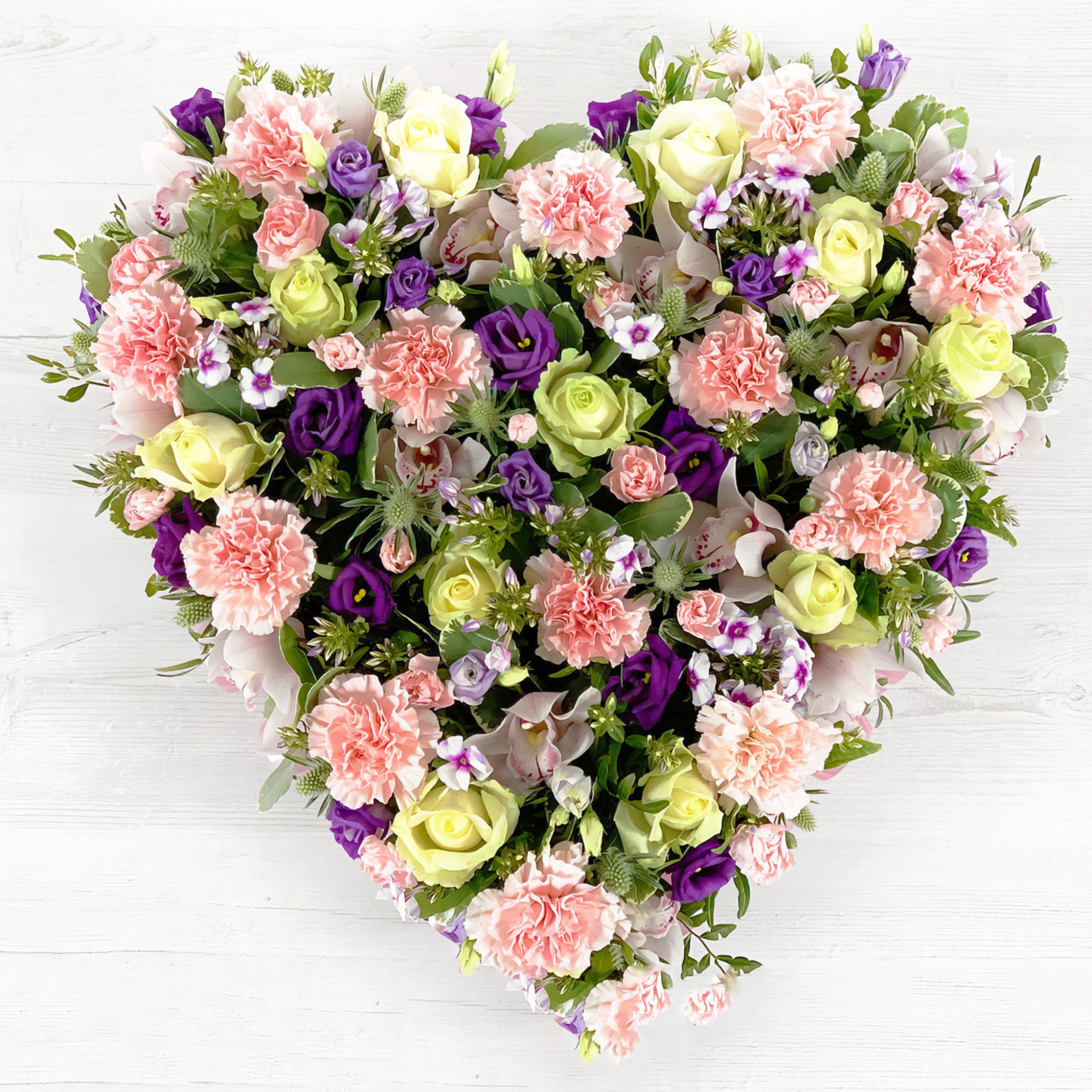 Loose Full Heart Floral Tribute