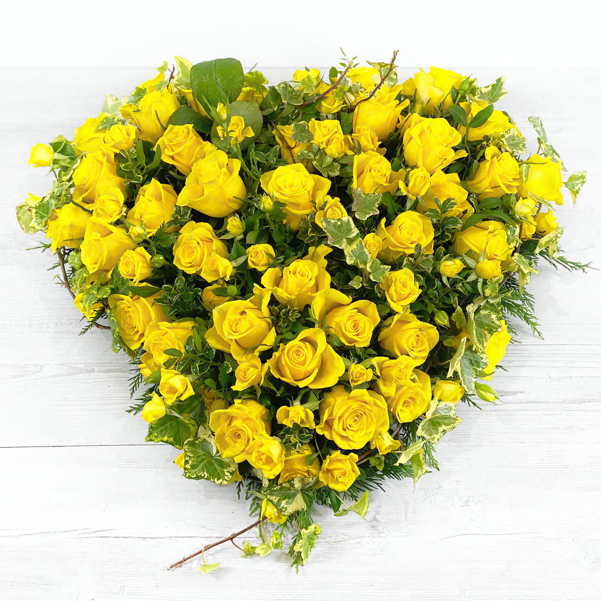 Loose Full Heart Floral Tribute