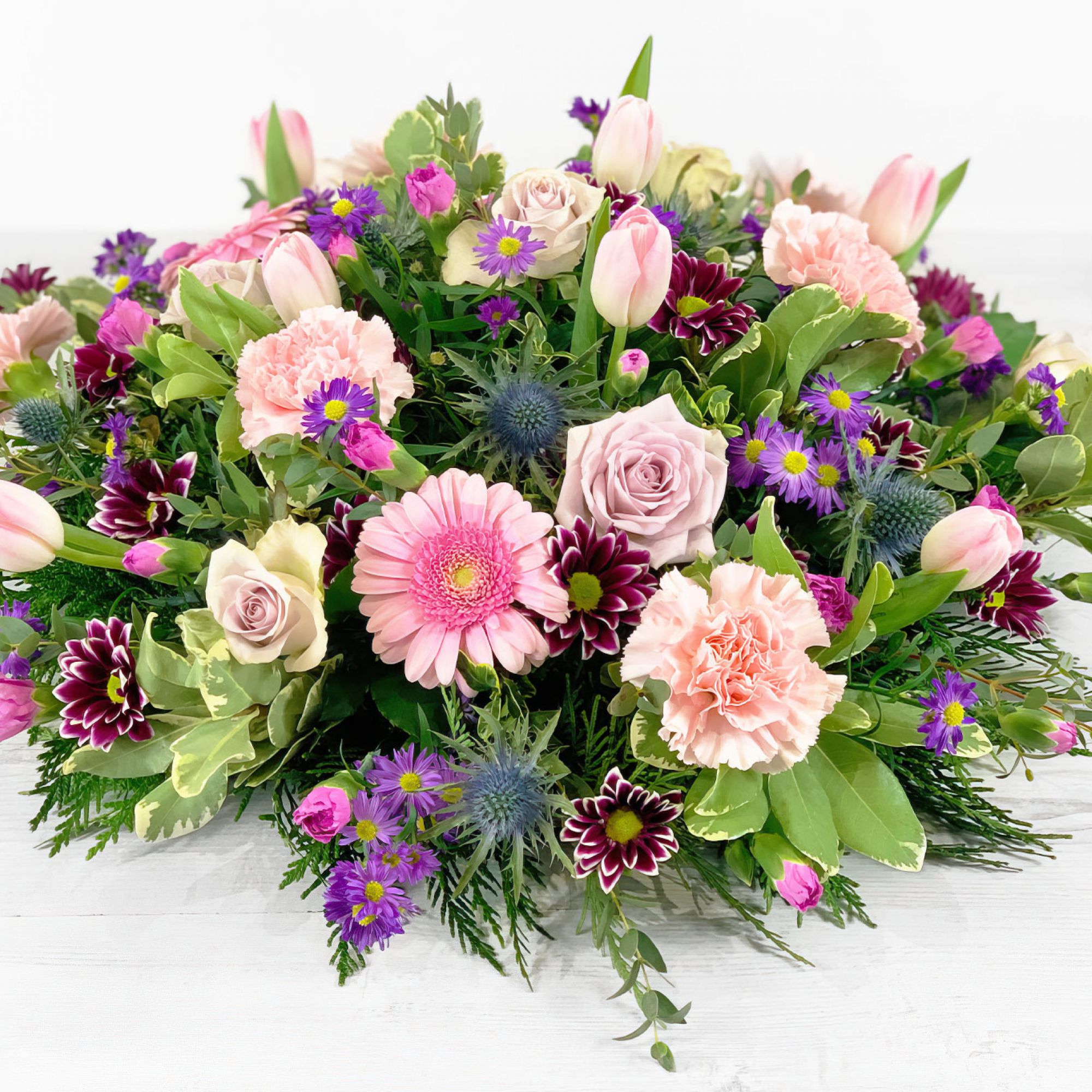 Loose Posy Pad Floral Tribute