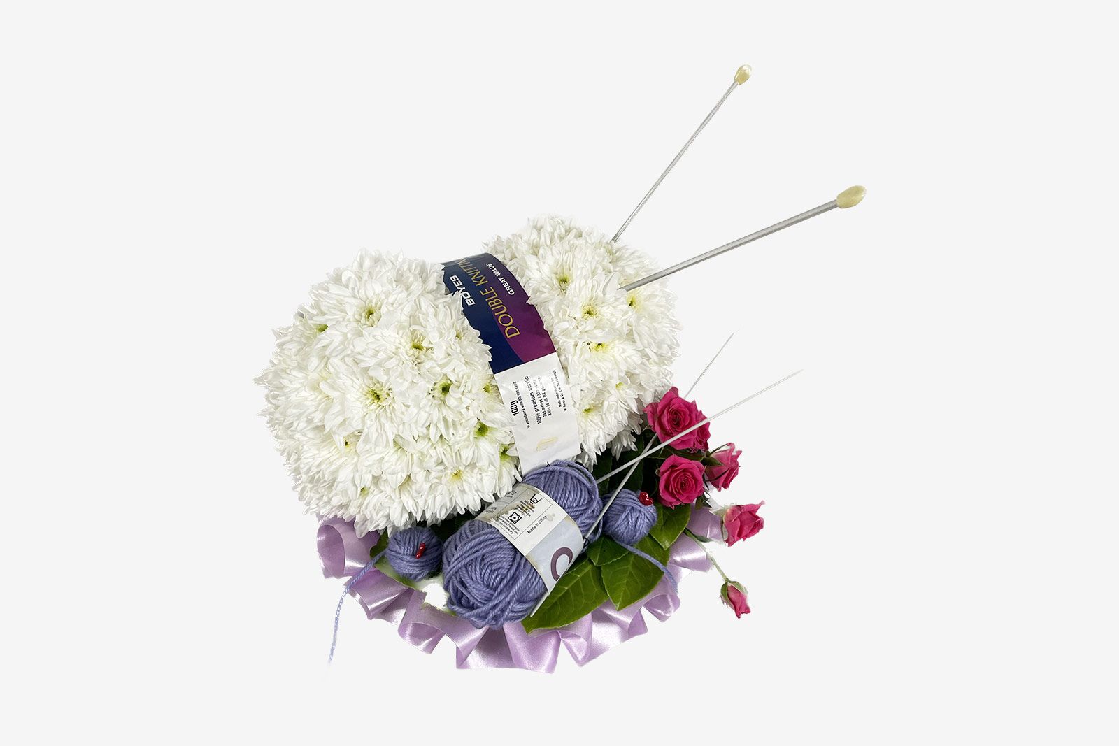 Wool Knitting Flowers Tribute